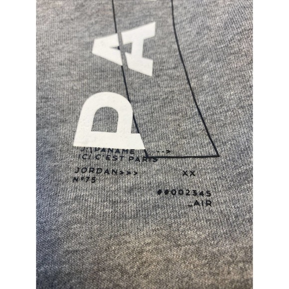 Nike Air Jordan PSG Paris Saint Germain Sweats Joggers 95B469-GEH Gray BOYS XL - Picture 7 of 16